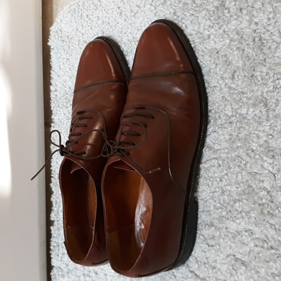 *Final Price* Salvatore Ferragamo Mens Brown Leather Lace Up Dress Shoes - Picture 2 of 10